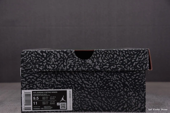 1st Kicks Shoes 3 Jordan Retro Wings HM6993-100 0705